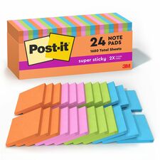 Post-it® Super Sticky Notes Cabinet Pack - Energy Boost Color Collection
