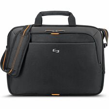 Solo Carrying Case (Briefcase) for 15.6" iPad Notebook - Orange, Black