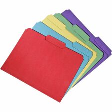 SKILCRAFT® 1/3 Tab Cut Letter Recycled Top Tab File Folder