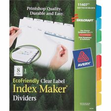 SKILCRAFT® Index Maker 8-Tab Dividers