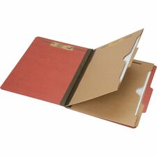 SKILCRAFT Letter Recycled Classification Folder with Fastener