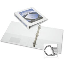SKILCRAFT Frame View Binders - White, 1-1/2"