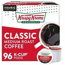 Krispy Kreme K-Cup, Pod Classic Coffee, Keurig Single Serve K-Cup Pods, Medium Roast, 24 Count