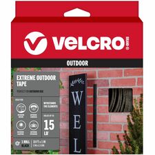 VELCRO® Extreme Outdoor 10ft x 1in Tape Roll Black