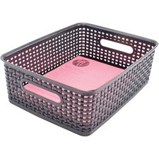 Advantus Plastic Weave Bins