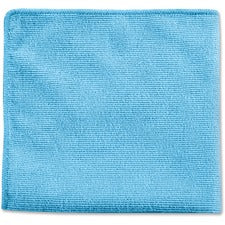 Rubbermaid Commercial Microfiber Cleaning Cloths, 12 x 12, Blue, 24/Pack