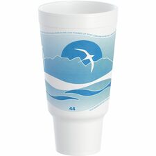 Dart J Cup 44 oz Horizon Design Foam Pedestal Cups