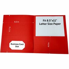 Sparco Letter Pocket Folder