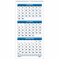 House of Doolittle Three-month Vertical Academic Wall Calendar