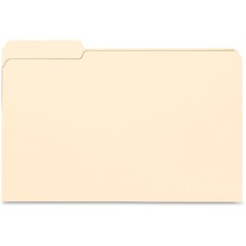 Business Source 1/3 Tab Cut Legal Recycled Top Tab File Folder