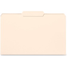 Business Source 1/3 Tab Cut Legal Recycled Top Tab File Folder