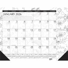 House of Doolittle Doodle Monthly Desk Pad