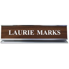 Xstamper Pedestal Aluminum Desk Sign