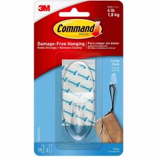 Command Large Hook with Clear Strips