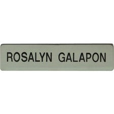 Xstamper Black Letters/Silver Metal Uniform Badge