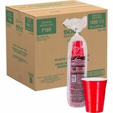 Solo 16 oz Plastic Cold Party Cups