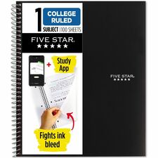 Five Star College Ruled 1-subject Notebook