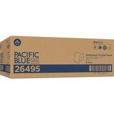Pacific Blue Ultra High-Capacity Recycled Paper Towel Rolls
