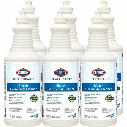 Clorox Healthcare Pull-Top Bleach Germicidal Cleaner - 6 / Carton