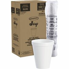 Dart J Cup 10 oz Insulated Foam Cups