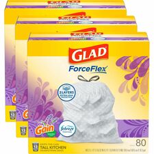Glad ForceFlex Tall Kitchen Drawstring Trash Bags