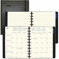 Filofax Monthly Planner, 17 Months, Bilingual, Black (C1811001)