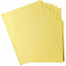 Business Source A-Z Clear Plastic Tab Index Dividers