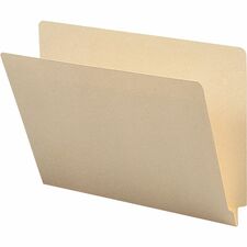 Business Source Straight Tab Cut Letter Recycled End Tab File Folder