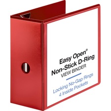 Business Source Red D-ring Binder