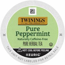 Twinings of London Pure Peppermint Herbal Tea K-Cup