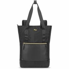 Solo PARKER Carrying Case (Tote) for 15.6" Notebook - Classic Black, Gold
