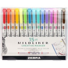 Zebra Pen MILDLINER Dual Ended Creative Marker