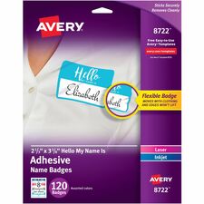 Avery® Self-Adhesive Name Tags
