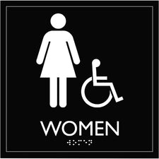 Lorell Women's Handicap Restroom Sign