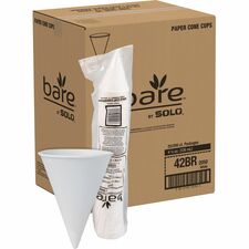Solo Eco-Forward 4.25 oz Treated Paper Cone Water Cups