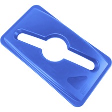 Rubbermaid Commercial Slim Jim Recycling Container Combo Tops