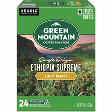 Green Mountain Coffee Roasters® K-Cup, Pod, Ground Ethiopia Supreme Coffee, 24 Count