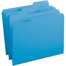 Business Source 1/3 Tab Cut Recycled Top Tab File Folder