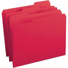 Business Source 1/3 Tab Cut Recycled Top Tab File Folder