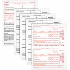 TOPS 5-part 1099-MISC Tax Forms