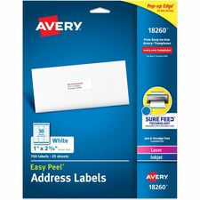 Avery® Easy Peal Sure Feed Address Labels