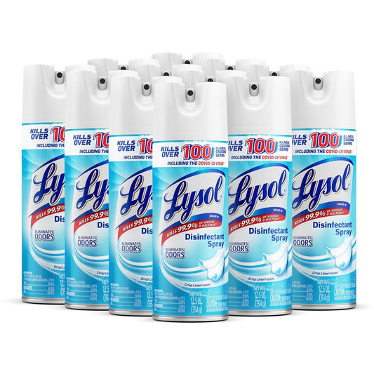 Lysol Crisp Linen Disinfectant Spray - 12 / Carton