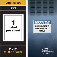 Avery® Adhesive Printable Vinyl Signs