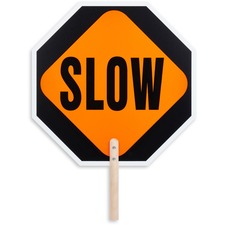 Tatco STOP / SLOW 2-sided Handheld Sign
