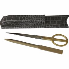 Protacini Castlerock Gray Italian Patent Leather Library Set