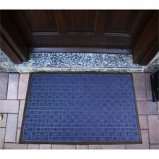 Floortex Doortex® Ribmat Blue Heavy-Duty Door Mat in - 24" x 36"