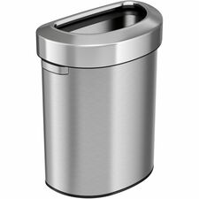 HLS Commercial Semi-Round Open Top Trash Can