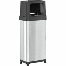 HLS Commercial Dual Push Door Odor Control Trash Can