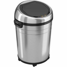 HLS Commercial XL Round Stainless Sensor Trash Can