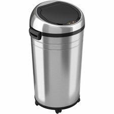 HLS Commercial XL Round Stainless Sensor Trash Can